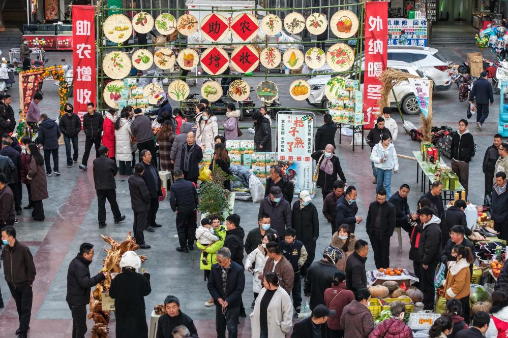 甘肃陇南：“冬至大集” 助农增收