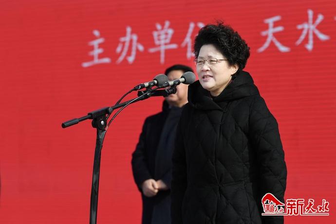 天水市委书记张永霞宣布2022年一季度重大项目集中开工.