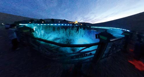 &ldquo;飞阅&rdquo;鸣沙山月牙泉：金山沙环抱 清泉绿漪涟（高清组图）