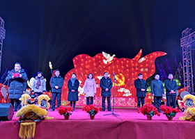 武威市第二届白塔寺大型艺术灯会亮灯仪式举行