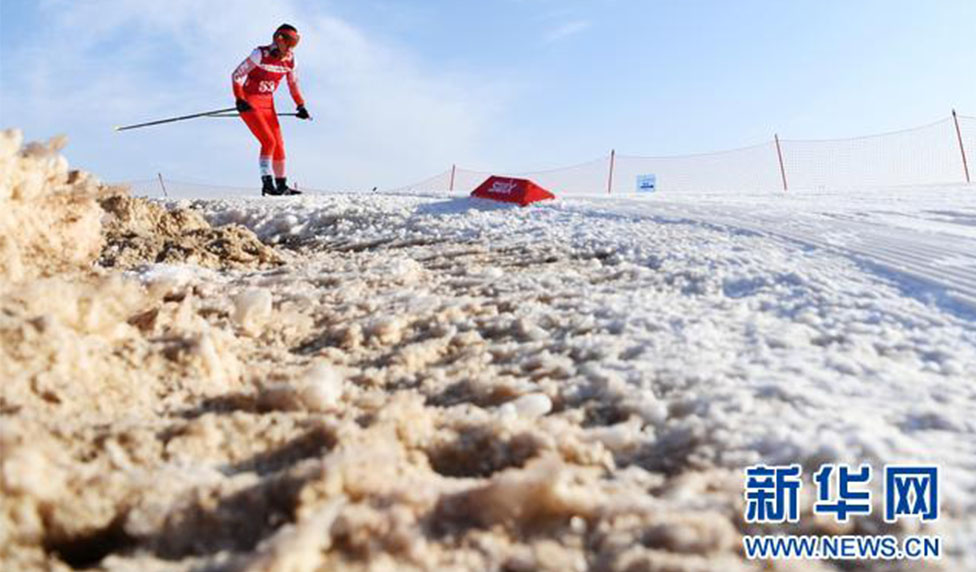 全国越野滑雪锦标赛在甘肃白银开赛