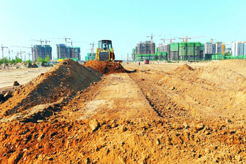 兰州新区机声隆隆建设忙