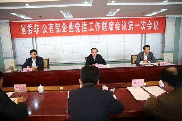 省委非公党建工作联席会议第一次会议召开