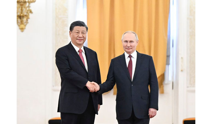 习近平同俄罗斯总统普京举行会谈